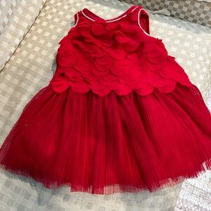 Size 18 month dress. Beautiful red